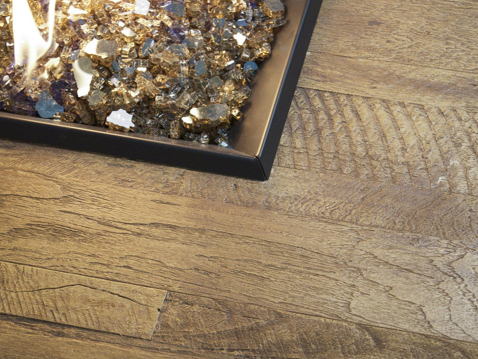 American Fyre Designs Reclaimed Wood Contempo Rectangle Fire Table