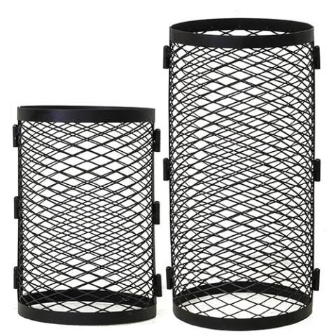 Cozy Heat Chimney Cover, Grid, Black Stainless Steel | H500
