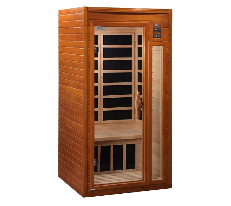 Dynamic Barcelona Elite 1 to 2 Person Ultra Low EMF FAR Infrared Sauna in Canadian Hemlock DYN-6106-01 Elite