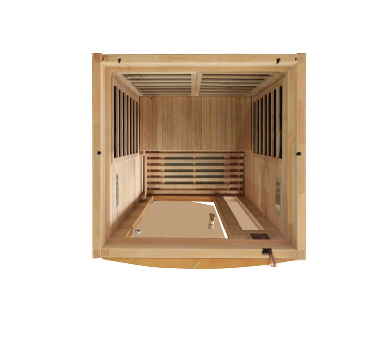 Dynamic Barcelona Elite 1 to 2 Person Ultra Low EMF FAR Infrared Sauna in Canadian Hemlock DYN-6106-01 Elite
