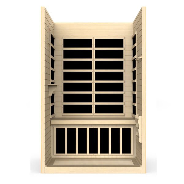 Dynamic Llumeneres 2 Person Ultra Low EMF FAR Infrared Dry Sauna DYN-6215-02 Elite