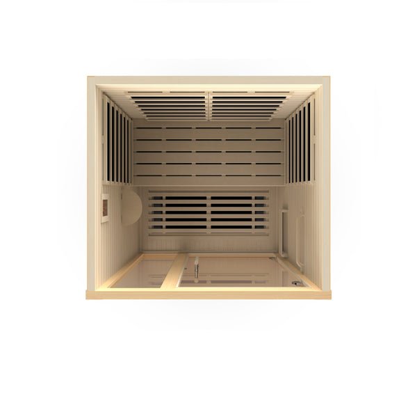 Dynamic Llumeneres 2 Person Ultra Low EMF FAR Infrared Dry Sauna DYN-6215-02 Elite