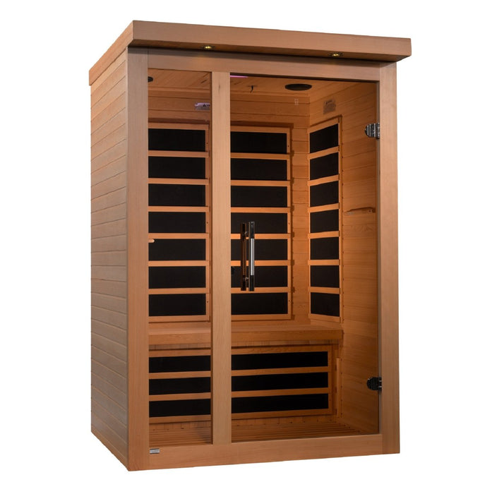 Dynamic Llumeneres 2 Person Ultra Low EMF FAR Infrared Dry Sauna DYN-6215-02 Elite