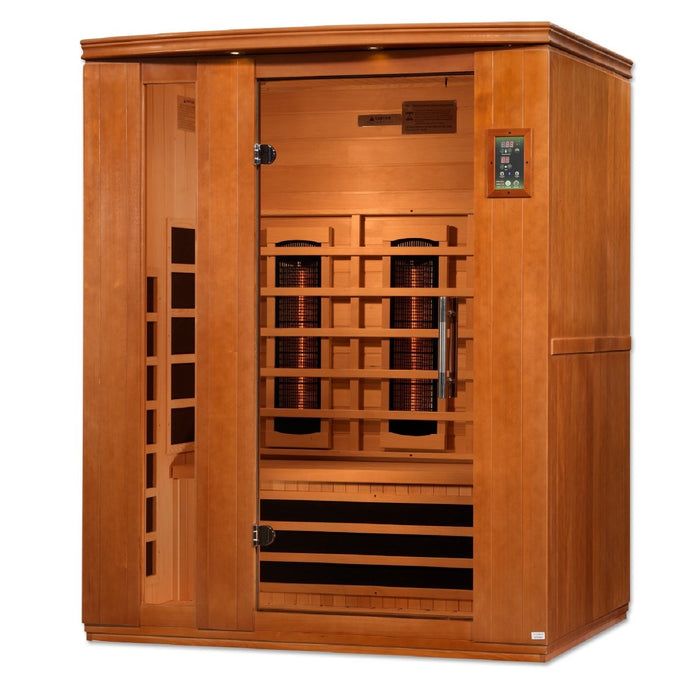 Dynamic Lugano 3 Person Full Spectrum  Near Zero EMF FAR Infrared Dry Sauna DYN-6336-03 FS