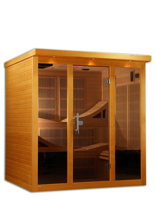 Dynamic Monaco Ultra Low EMF 6 Person Infrared Dry Sauna DYN-6996-01