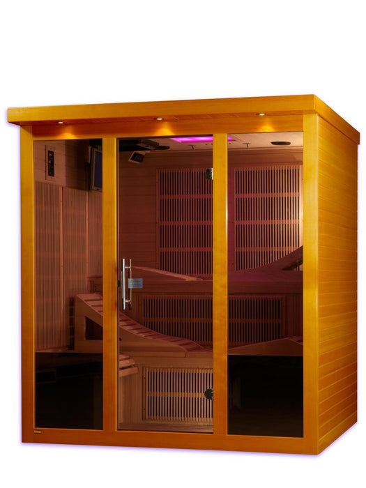 Dynamic Monaco Ultra Low EMF 6 Person Infrared Dry Sauna DYN-6996-01