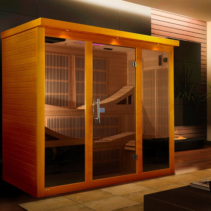 Dynamic Monaco Ultra Low EMF 6 Person Infrared Dry Sauna DYN-6996-01