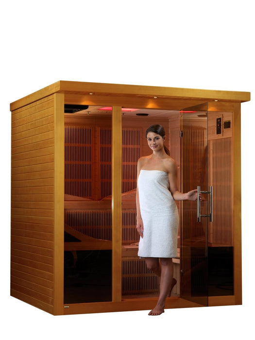Dynamic Monaco Ultra Low EMF 6 Person Infrared Dry Sauna DYN-6996-01