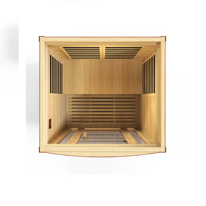 Dynamic San Marino 2 Person Low EMF FAR Infrared Dry Sauna DYN-6206-01