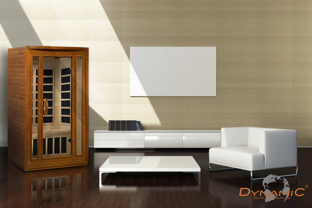 Dynamic San Marino Elite 2 Person Ultra Low EMF FAR Infrared Dry Sauna DYN-6206-01 Elite