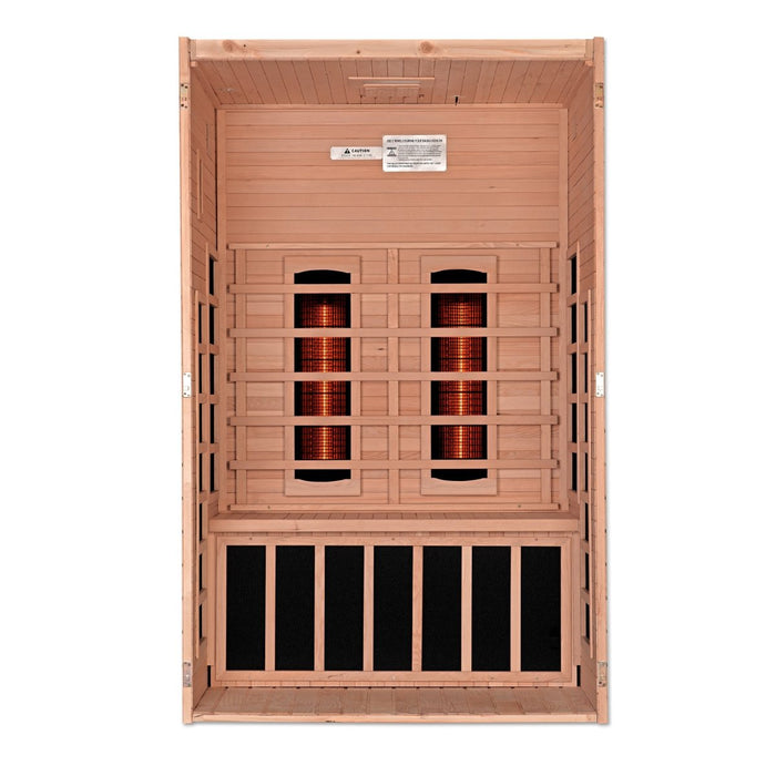 Dynamic Santiago 2 Person Full Spectrum Near Zero EMF FAR Infrared Dry Sauna DYN-6209-03 FS