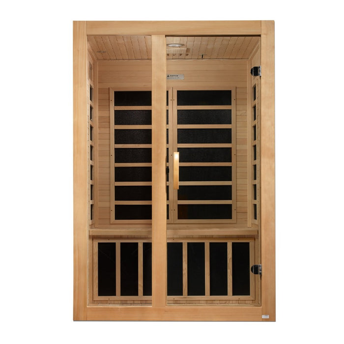 Dynamic Santiago 2 Person Low EMF FAR Infrared Dry Sauna DYN-6209-01