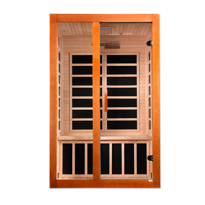 Dynamic Santiago Elite 2 Person Ultra Low EMF FAR Infrared Dry Sauna DYN-6209-02 Elite