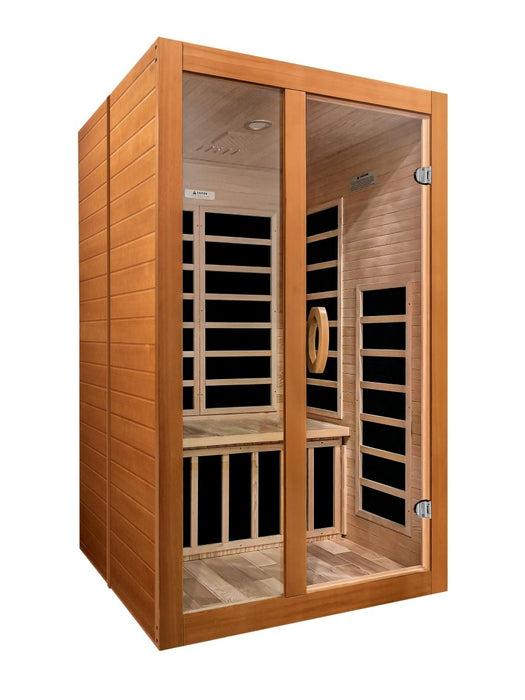 Dynamic Santiago Elite 2 Person Ultra Low EMF FAR Infrared Dry Sauna DYN-6209-02 Elite