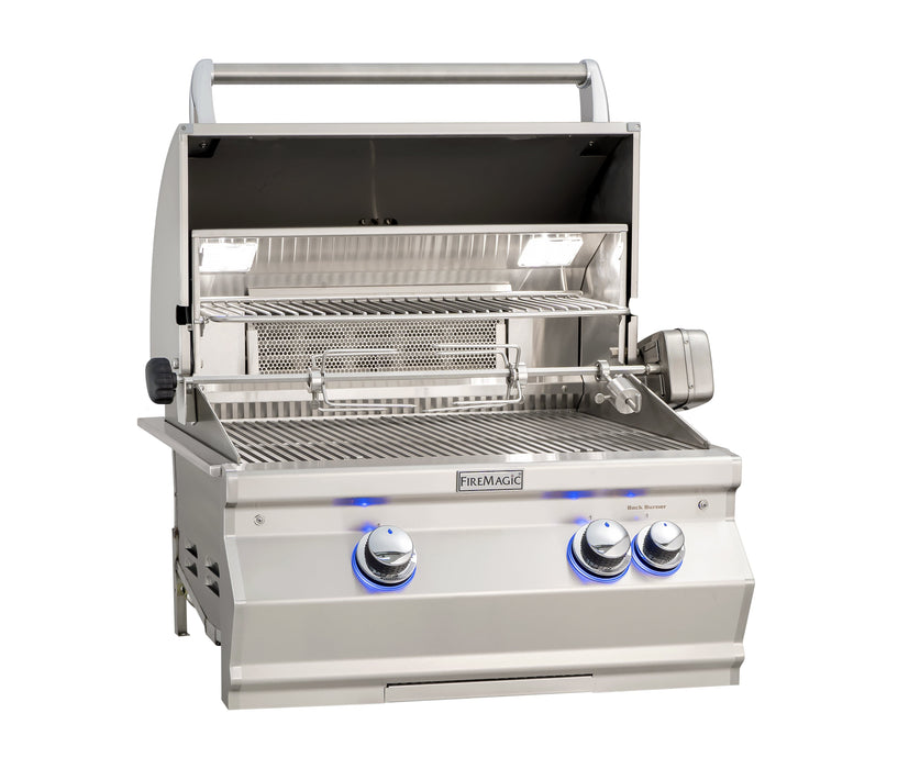 Fire Magic Aurora A430I 24-Inch Built-In Natural Gas / Propane Gas Grill With Analog Thermometer - A430I-7EAN / A430I-7EAP