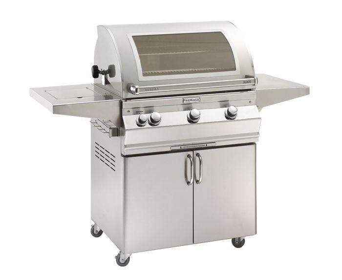 Fire Magic Aurora 30" Portable Gas Grill A660s w/ Flush Mounted Single Side Burner