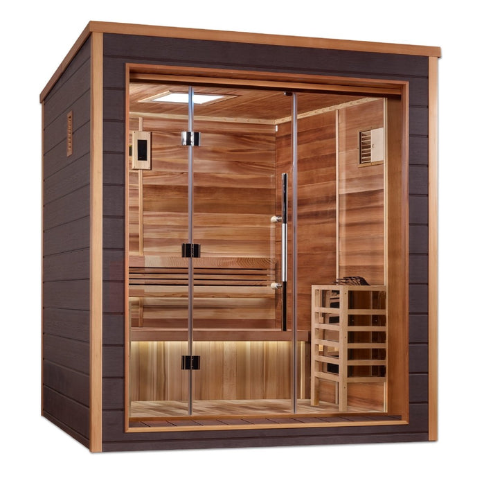 Golden Designs Drammen 3 Person Outdoor Traditional Sauna GDI-8203-01