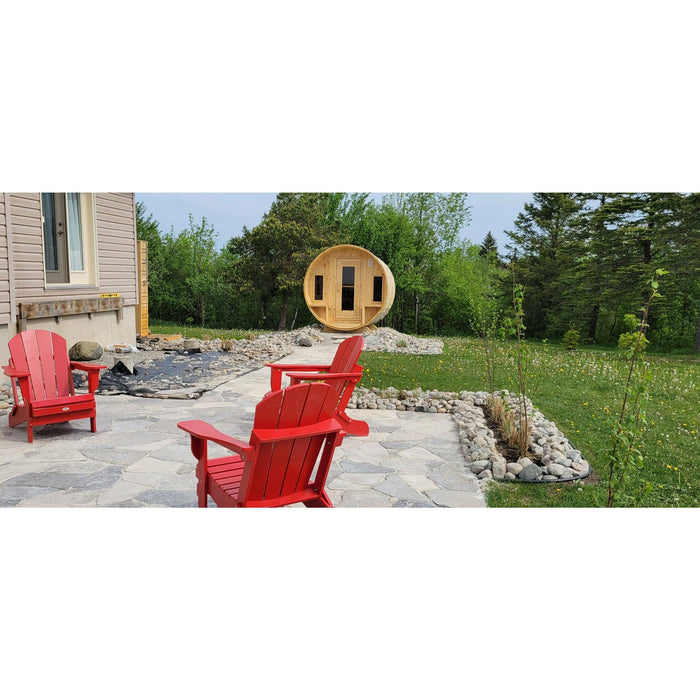 Dundalk Tranquility Barrel Sauna 6'6" x 9'10"