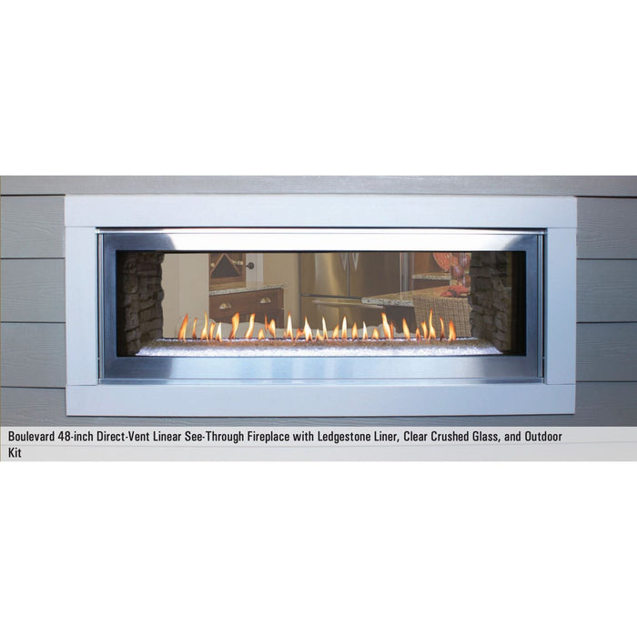 Empire 48" Boulevard See-Through Direct Vent Linear Fireplace