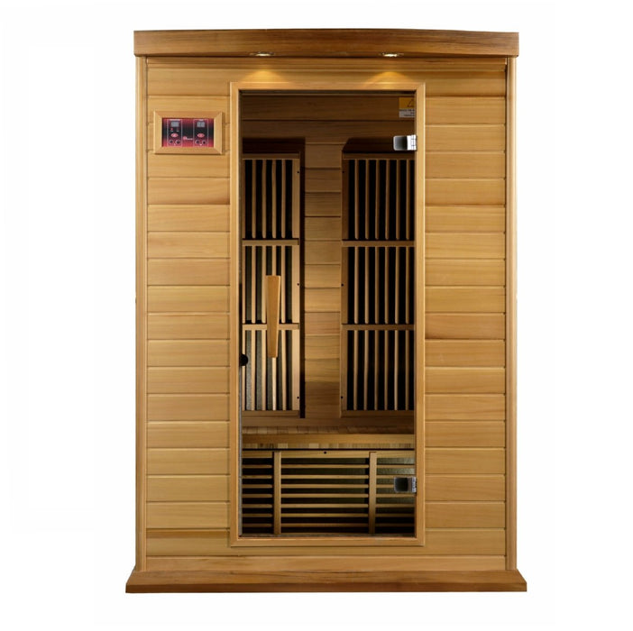Maxxus 2 Person Low EMF FAR Infrared Dry Sauna in Canadian Red Cedar MX-K206-01 CED