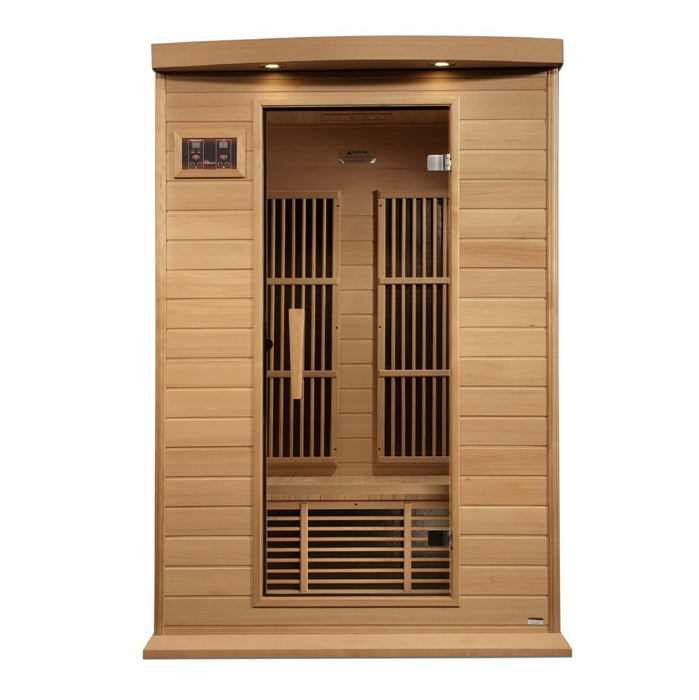 Maxxus 2 Person Near Zero EMF FAR Infrared Sauna in Canadian Hemlock MX-K206-01-ZF