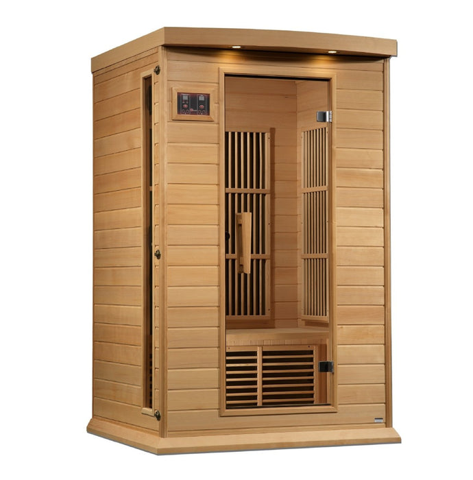 Maxxus 2 Person Near Zero EMF FAR Infrared Sauna in Canadian Hemlock MX-K206-01-ZF