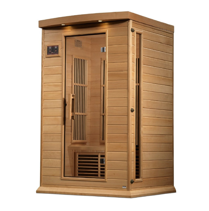 Maxxus 2 Person Near Zero EMF FAR Infrared Sauna in Canadian Hemlock MX-K206-01-ZF