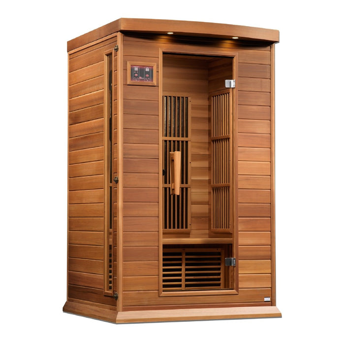 Maxxus 2 Person Near Zero EMF FAR Infrared Sauna in Canadian Red Cedar MX-K206-01-ZF CED