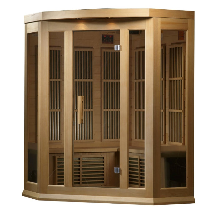 Maxxus 3 Person Corner FAR Infrared Dry Sauna MX-K356-01