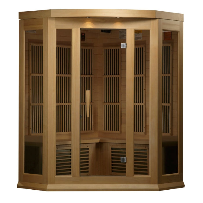 Maxxus 3 Person Corner FAR Infrared Dry Sauna MX-K356-01