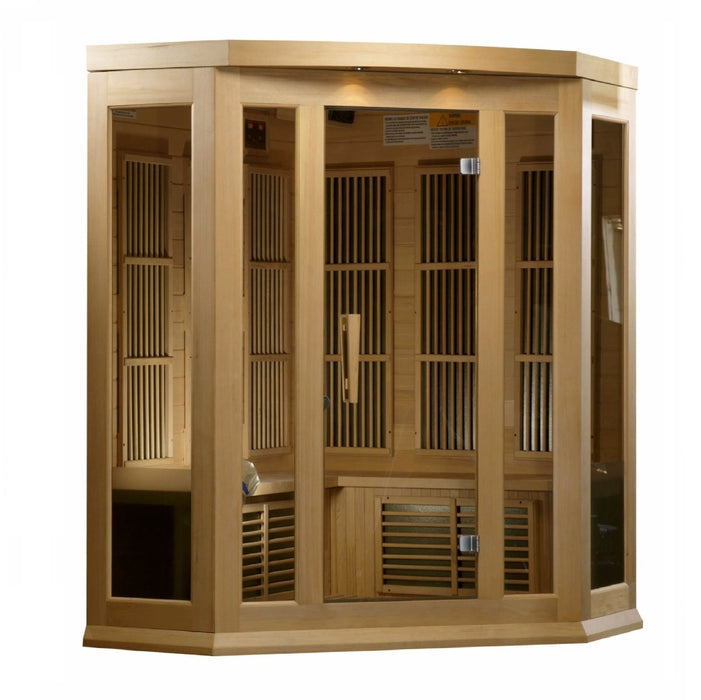 Maxxus 3 Person Corner FAR Infrared Dry Sauna MX-K356-01