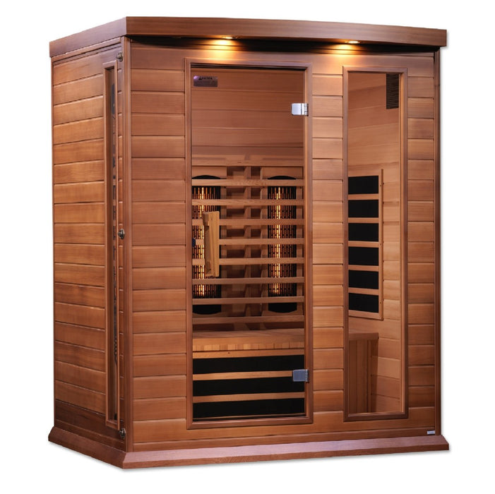 Maxxus 3 Person Full Spectrum Near Zero EMF FAR Cedar Infrared Dry Sauna MX-M306-01-FS CED