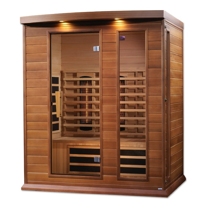Maxxus 3 Person Full Spectrum Near Zero EMF FAR Cedar Infrared Dry Sauna MX-M306-01-FS CED