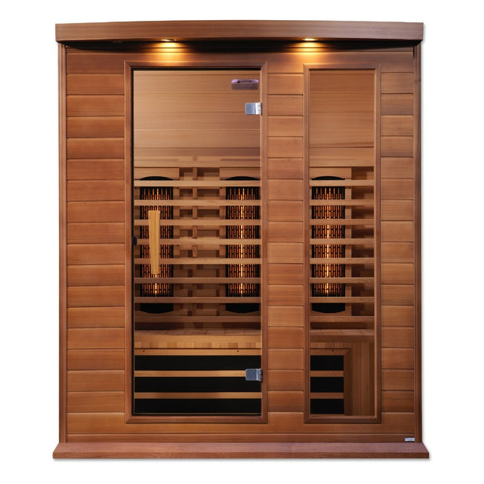 Maxxus 3 Person Full Spectrum Near Zero EMF FAR Cedar Infrared Dry Sauna MX-M306-01-FS CED