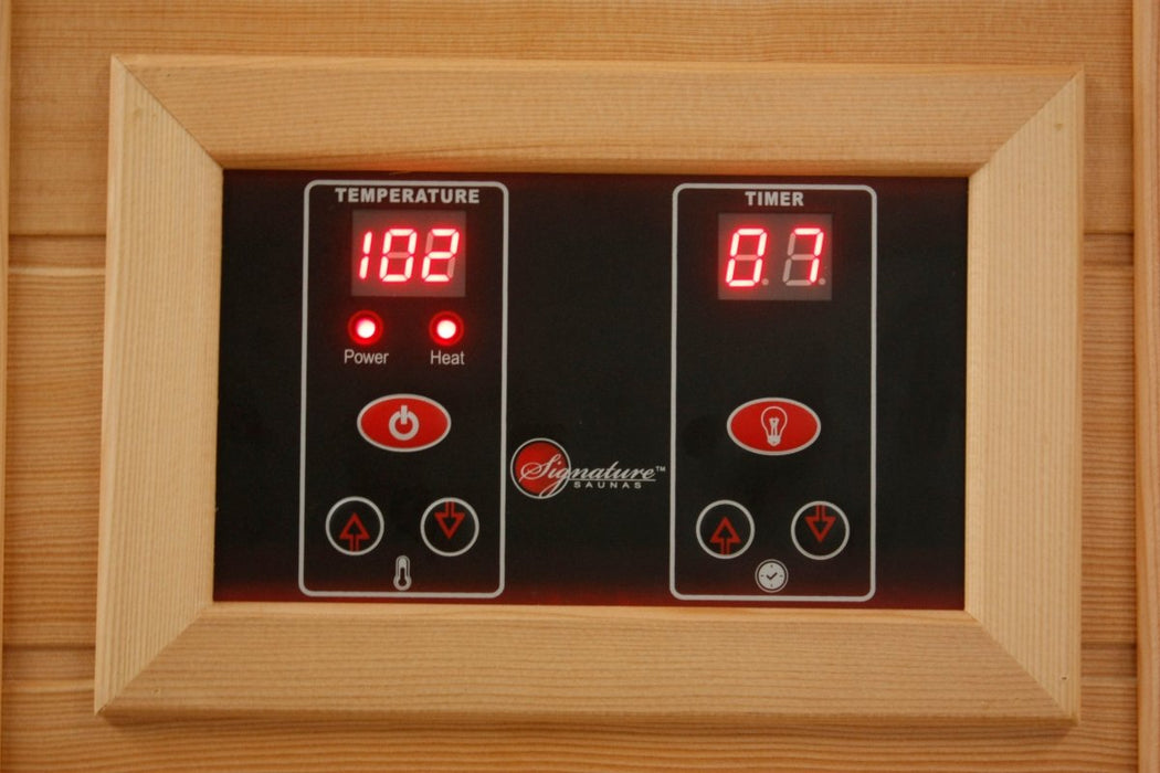 Maxxus 3 Person Low EMF FAR Infrared Dry Sauna in Canadian Red Cedar MX-K306-01 CED