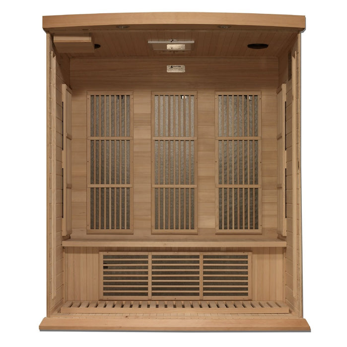 Maxxus 3 Person Near Zero EMF FAR Infrared Sauna in Canadian Hemlock MX-K306-01-ZF