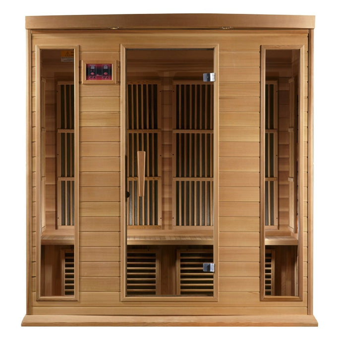 Maxxus 4 Person Low EMF FAR Infrared Sauna in Canadian Red Cedar MX-K406-01 CED