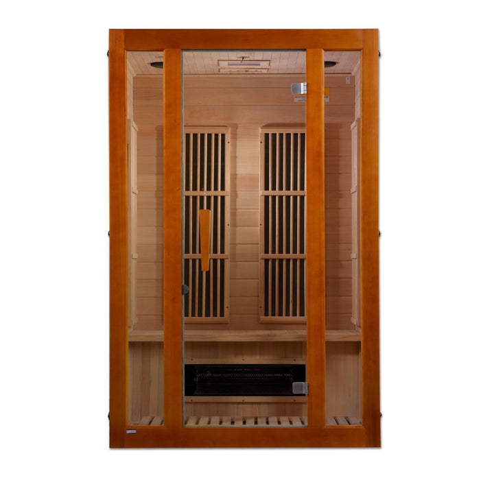 Maxxus "Aspen" 2 Person Low EMF FAR Infrared Dry Sauna in Canadian Hemlock MX-J206-02S