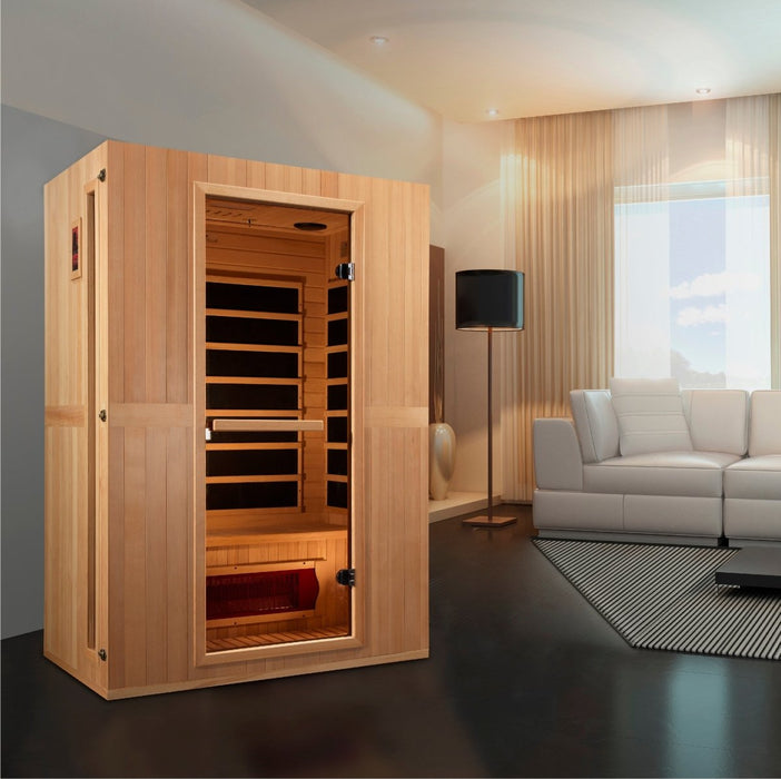 Maxxus "Serenity" 2 Person Low EMF FAR Infrared Sauna in Canadian Hemlock MX-LS2-01