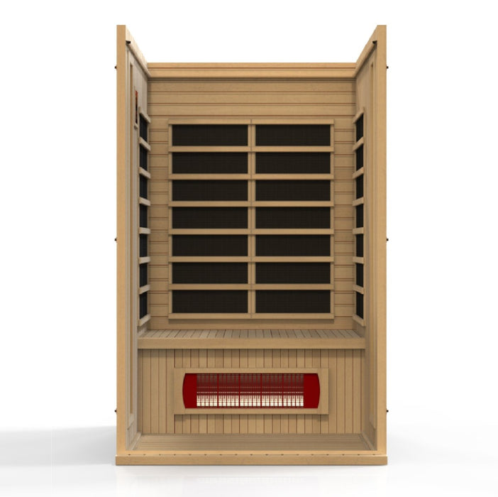 Maxxus "Serenity" 2 Person Low EMF FAR Infrared Sauna in Canadian Hemlock MX-LS2-01
