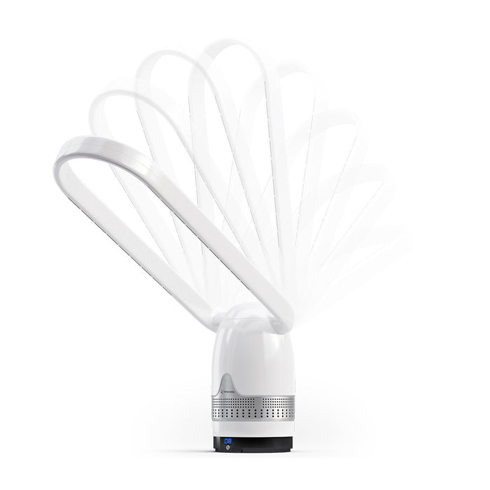 MRCOOL MRBREEZE Silver Oval Bladeless Fan and Air Purifier (MRFAN38PLOAG)