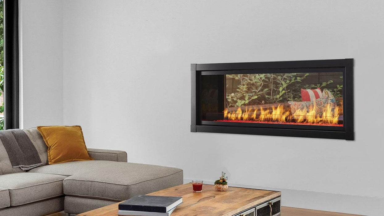 Monessen Hearth - 48" Artisan Vent Free See-Through Linear Fireplace, IPI Plus, 39,000/38,000 BTUs, N.G/L.P - AVFLST48NIP