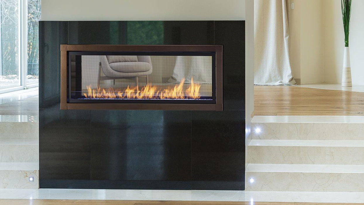 Monessen Hearth - 48" Artisan Vent Free See-Through Linear Fireplace, IPI Plus, 39,000/38,000 BTUs, N.G/L.P - AVFLST48NIP