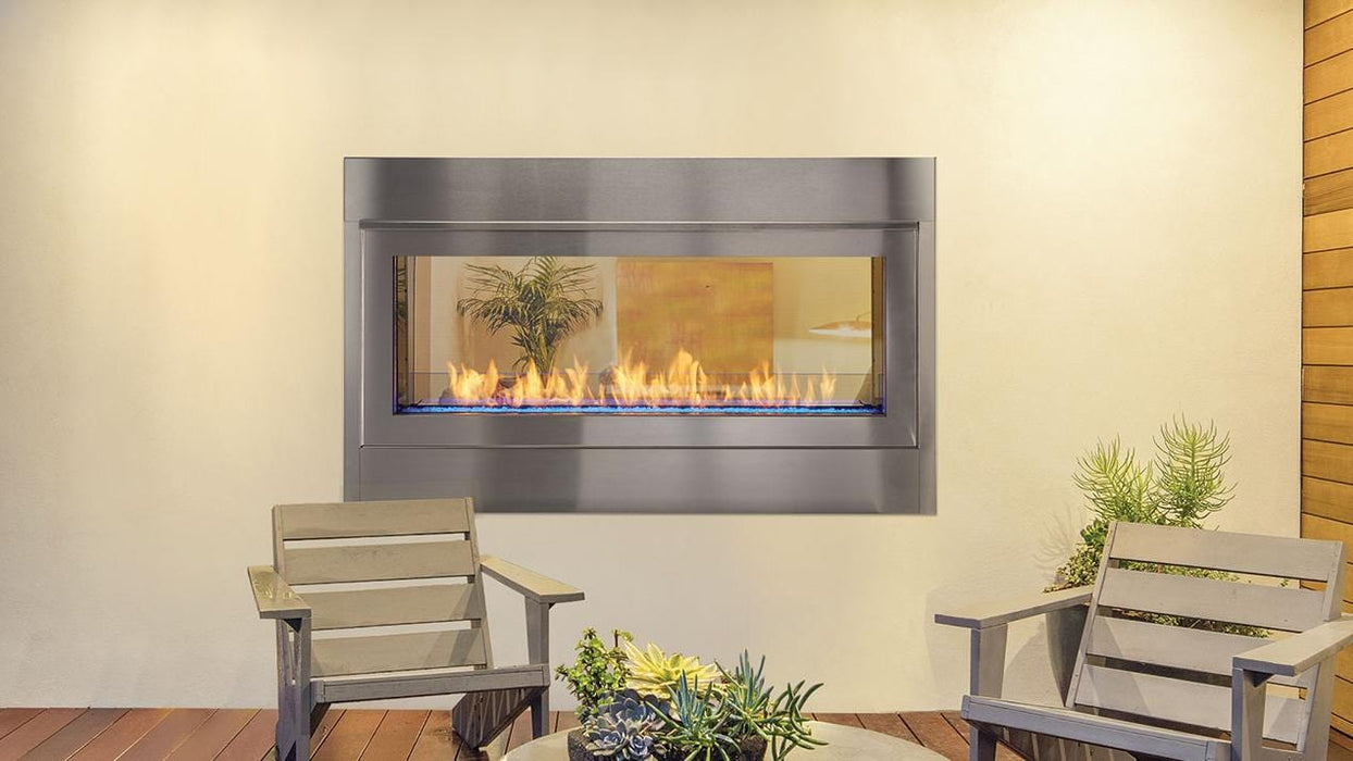 Monessen Hearth - 48" Artisan Vent Free See-Through Linear Fireplace, IPI Plus, 39,000/38,000 BTUs, N.G/L.P - AVFLST48NIP