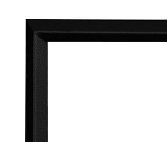 Monessen Hearth - Satin Black Inside Fit Trim Kit--Conceals unfinished edged created by some facing materials around the opening of the fireplace - AVFL60TKI-B