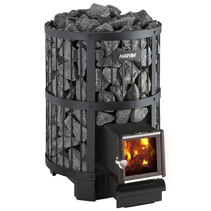 Harvia Legend 150 SL 16kW Wood Burning Sauna Stove w/ Fire Chamber Extension
