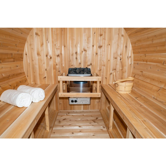 Dundalk Tranquility Barrel Sauna 6'6" x 9'10"