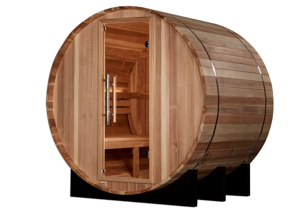 Golden Designs St. Moritz 2 Person Traditional Outdoor Barrel Sauna GDI-B002-01