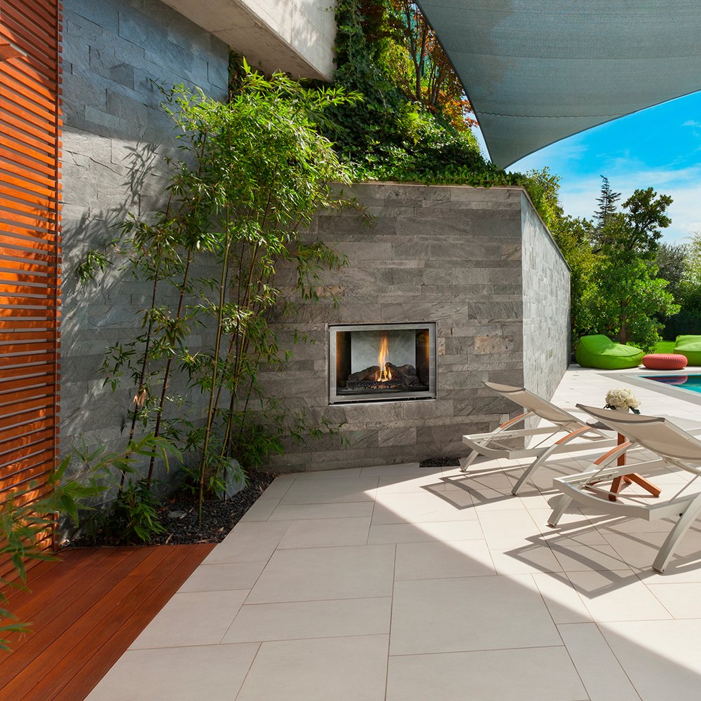 Outdoor Gas Fireplaces - Home & Heat