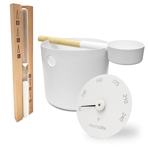 SaunaLife Essentials Set 2 Sauna Bucket and Ladle